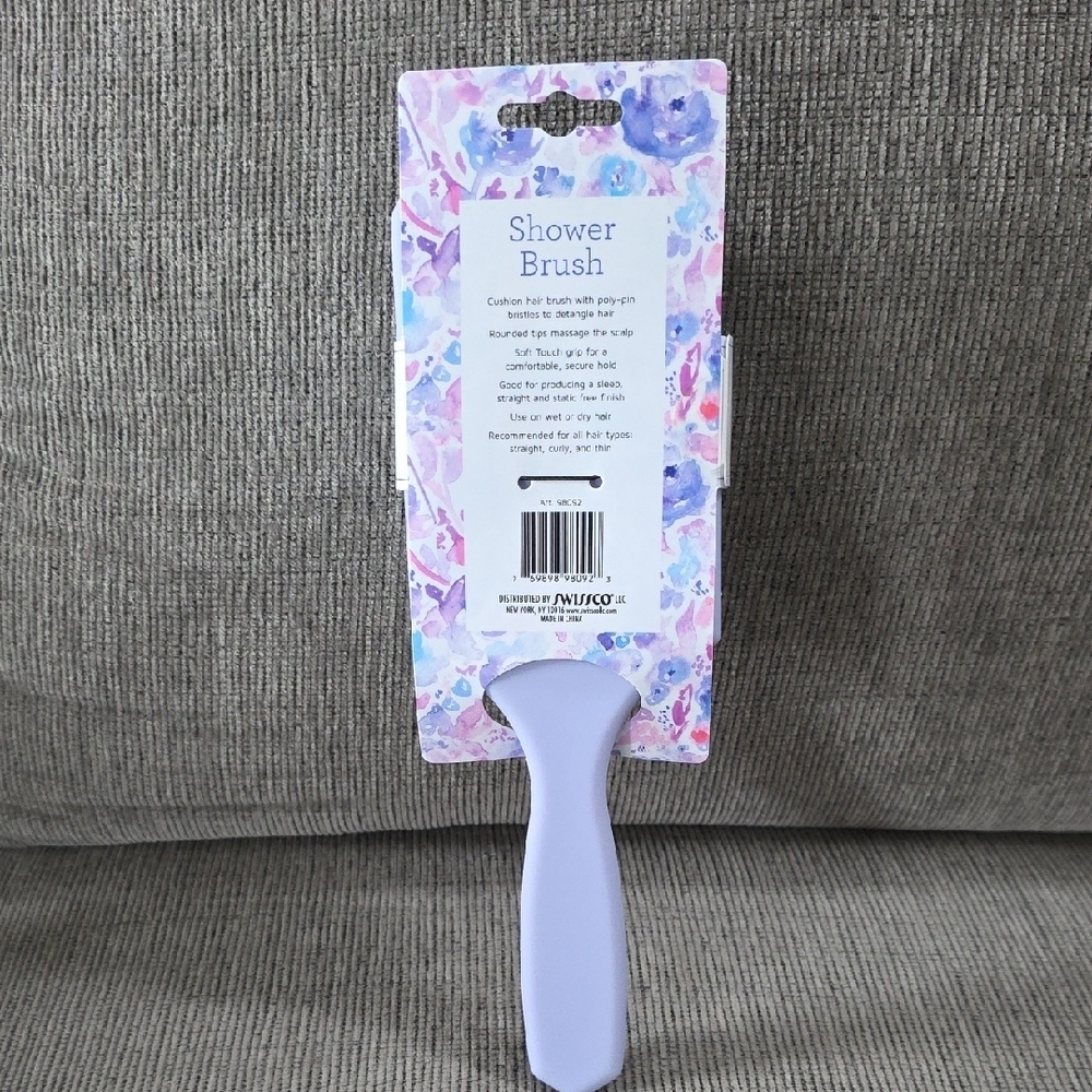 Precision Beauty Soft Touch Shower Brush - Purple, New. For Wet Or Dry Hair. - Picture 5 of 12